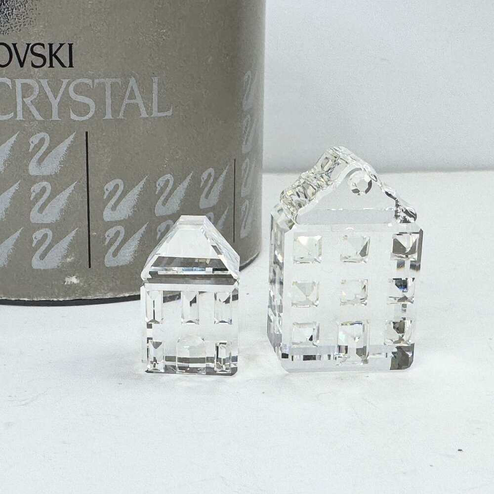 City Houses - Swarovski Crystal Figurine, set of two MIB S229